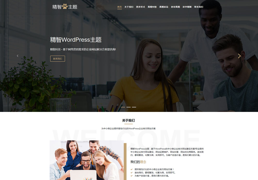 簡潔大氣WordPress律師主題