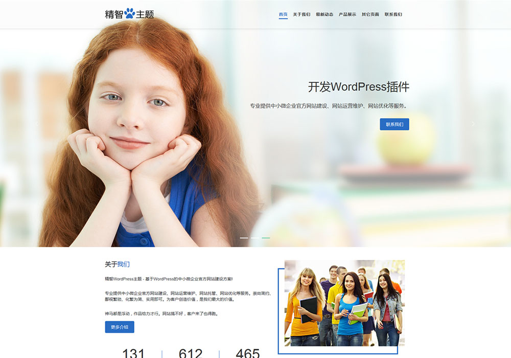 大圖教育公司wordpress主題