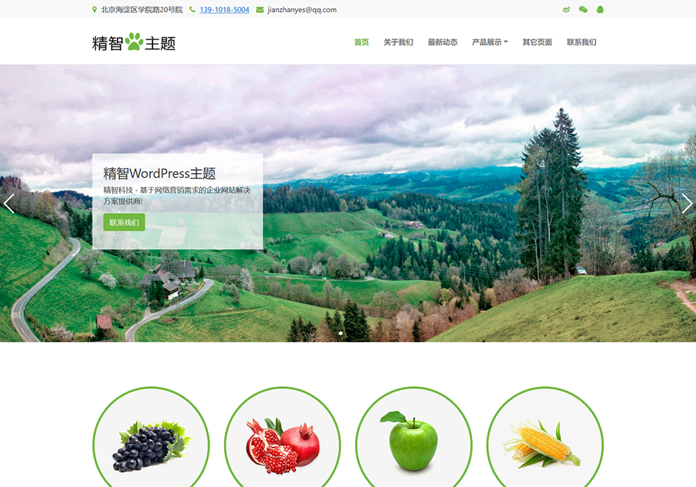 農(nóng)產(chǎn)品土特產(chǎn)wordpress主題模板