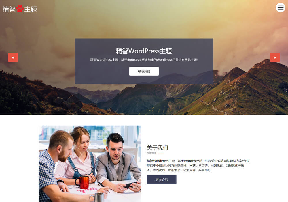 wordpress廣告公司主題
