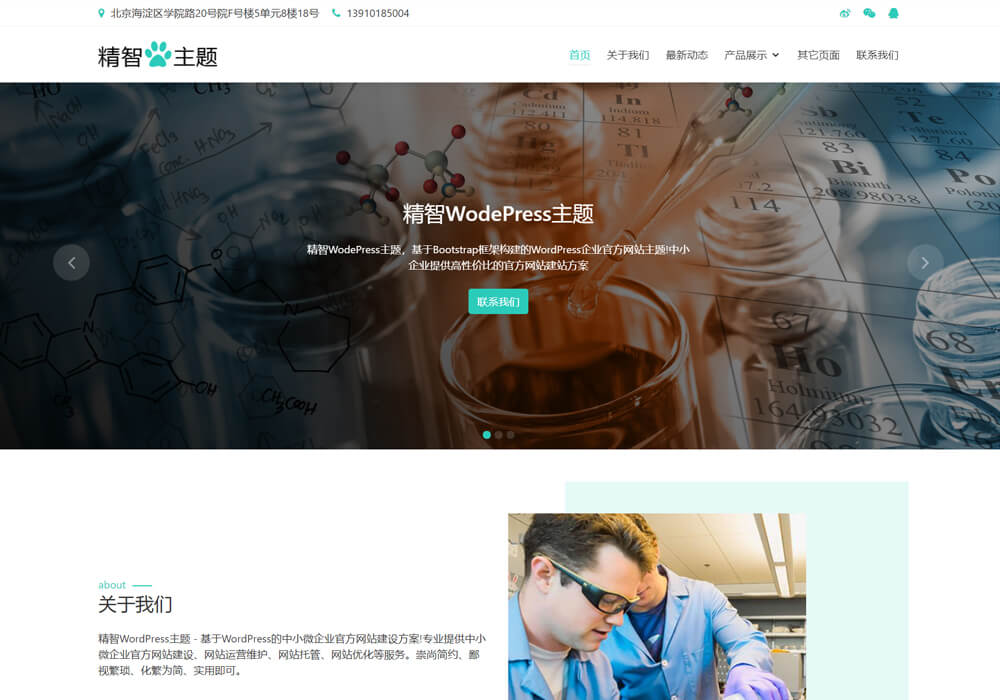 wordpress化工化學(xué)用品主題